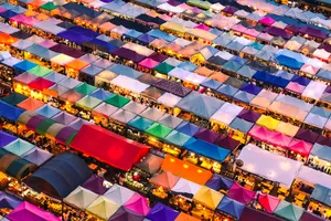 Night market in Thailand